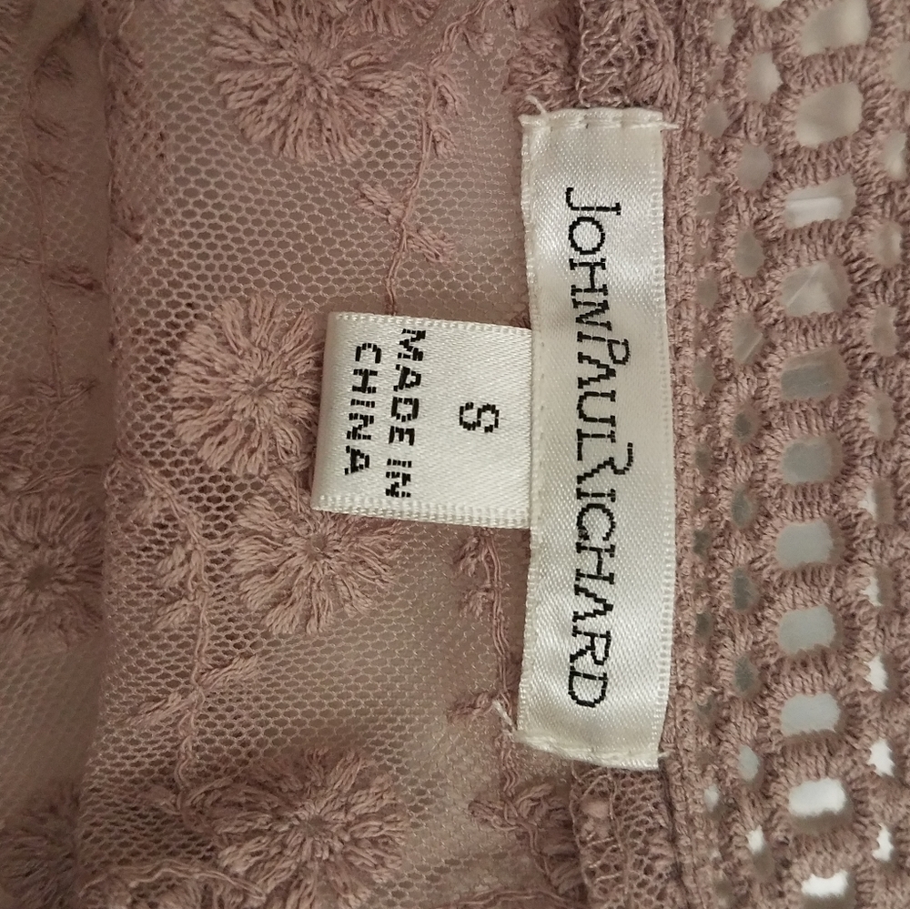JohnPaulRichard boho hippie crochet blouse top - Picture 7 of 10